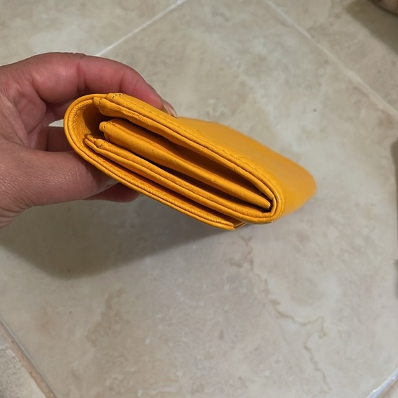 Michael Kors Mustard Wallet with Gold Logo - Picture 7 of 8